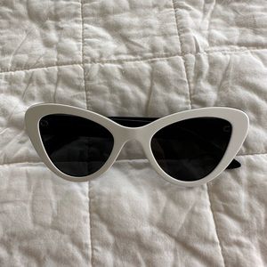 Prada White Cat Eye Sunglasses